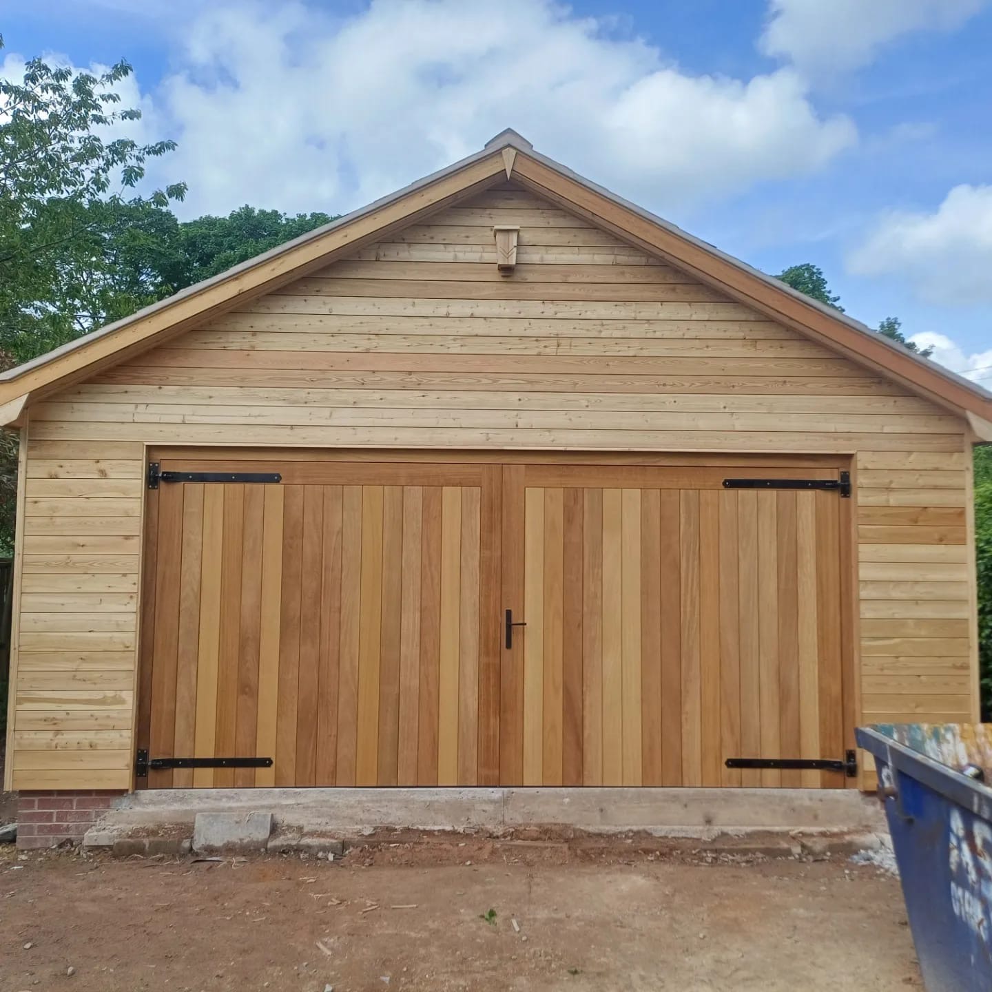 Cedar-Clad Garage