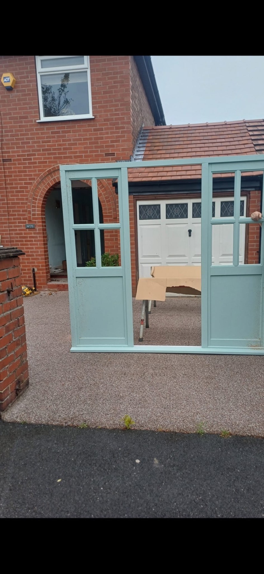 Sage Green Porch Frame