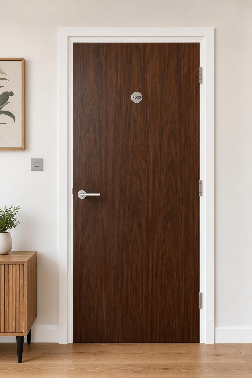 Walnut Fire Door